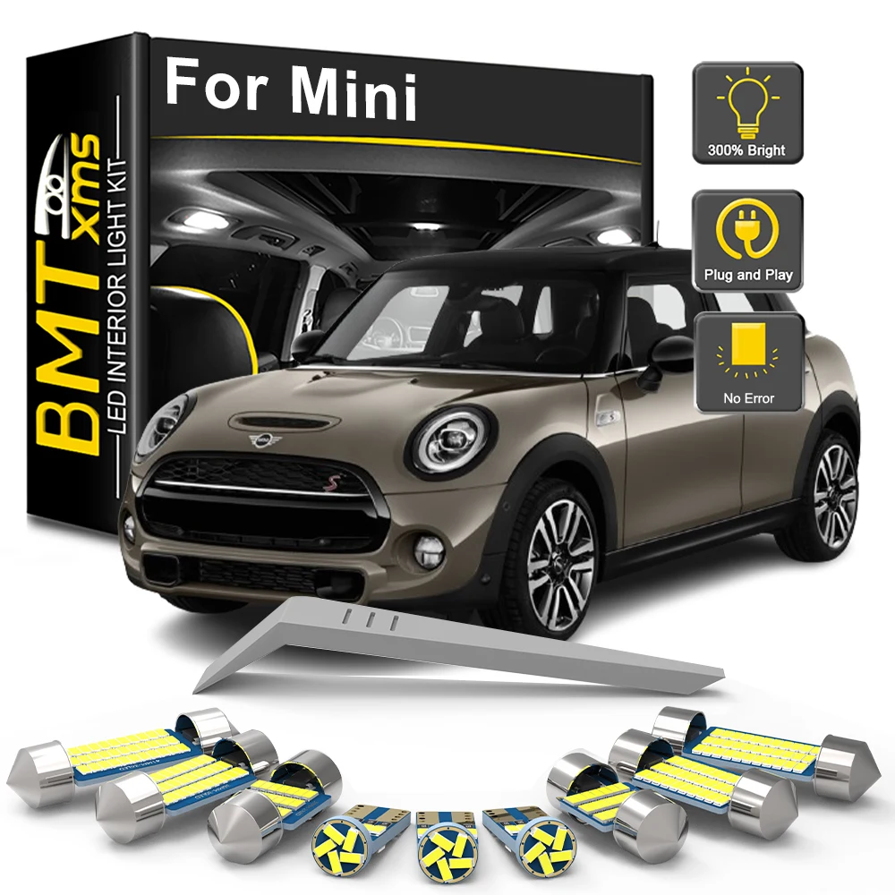 

BMTxms Car LED Interior Light Bulb Kit For Mini Roadster R59 F60 R60 Cooper R50 R53 R56 F55 F56 R58 F57 R57 R52 Clubman F54 R55