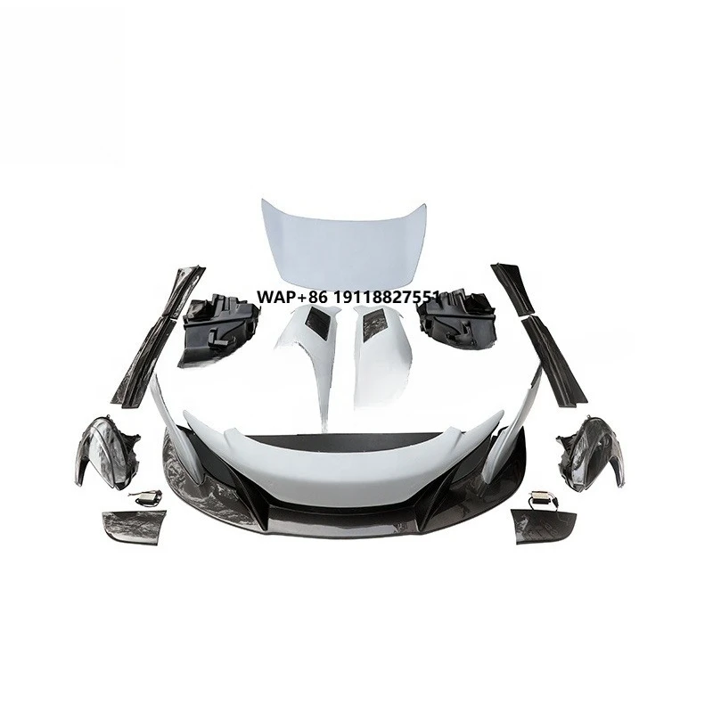 

Tuning Car Accessories Carbon Fiber P1 Hood Front Bumper Fenders Side Skirts for MP4 12C Modification 650S-675LT