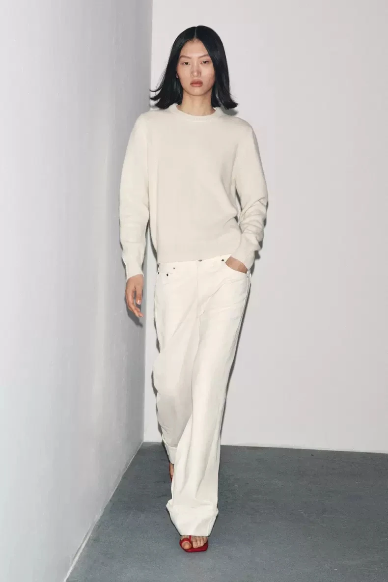 

Basic round Ne Knitted Sweater Wool Blend New Arrival Women's Faion Autumn Season Long Sve Comfortable Fit Color