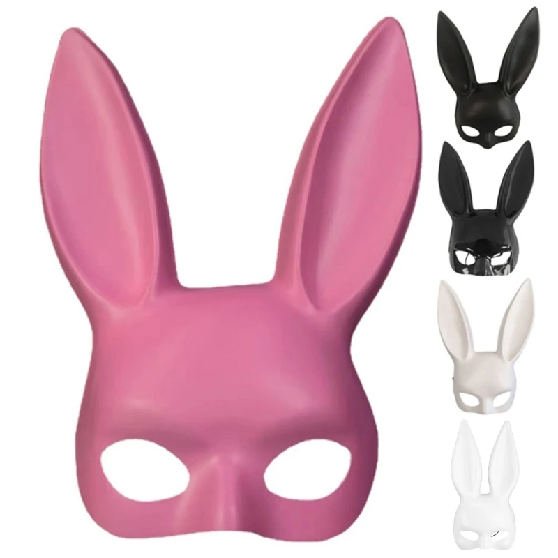 

Rabbit Mask Cosplay Rabbit Ears Masks Half Face Mask Cosplay Mask Costume N7YF