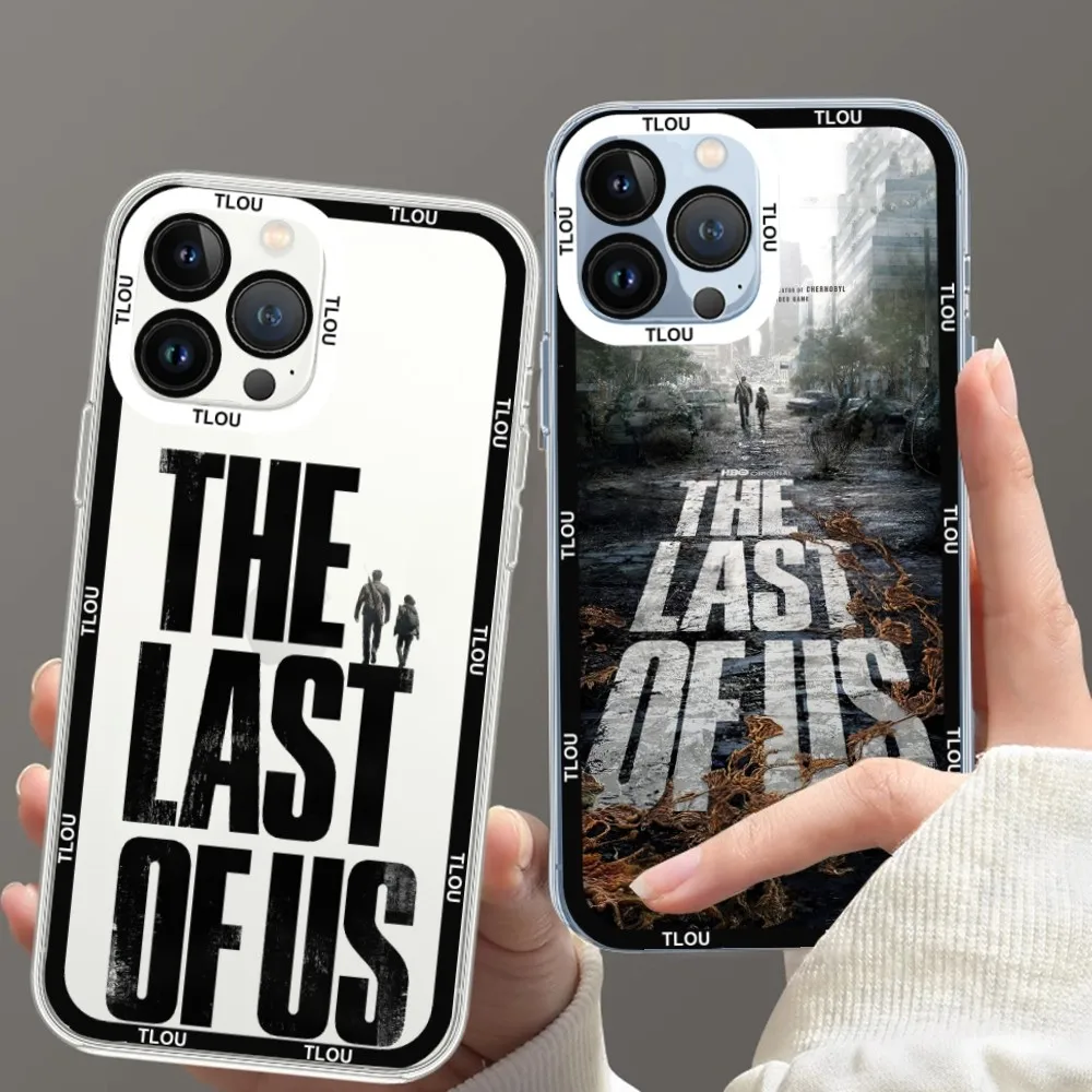 The Last of Us Anime Phone Case For iPhone 11 12 Mini 13 14 15 Pro Max Transparent Shell