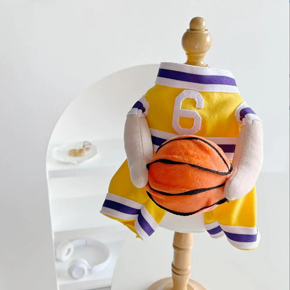 Disfraz de jugador de baloncesto para perros, camiseta deportiva divertida para mascotas con pelota 3D, ropa bonita de baloncesto para mascotas, disfraz para sesión de fotos de Cosplay