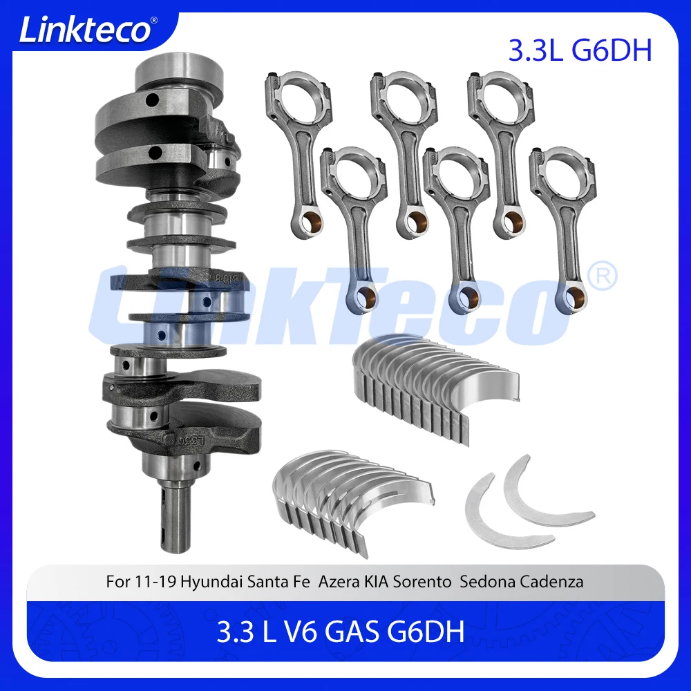 

Engine Crankshaft Connecting Rod Bearings kit Fit 3.3 L V6 GAS G6DH For Hyundai Kia Santa Fe Azera Sorento Sedona Cadenza 3.3L