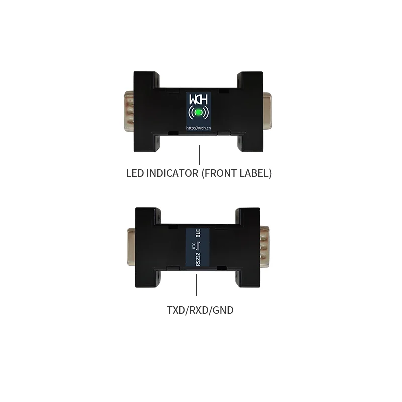 2/5Pcs/Lot BLE232-NEP Wireless RS232 COM Port Serial Power-Free Converter CH9140 3 pin 9 pin DB9 Cable