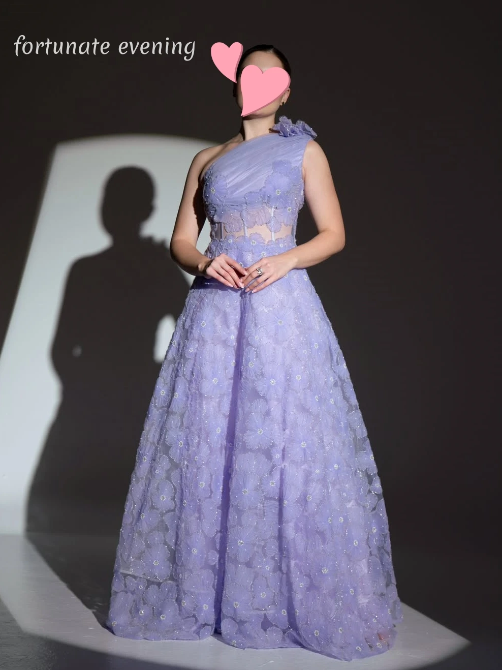 

Fortunate Evening Elegant Vintage Sweet Lilac Flowers Princess A-Line Customized Formal Occasion Prom Dress Evening Party Gowns