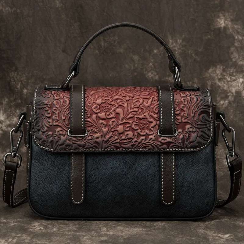 

Women Bags Promotion 100 Cowhide Leather Hand Drawing Art Graffiti Handbags Luxury Women Bags Bolsos Mujer Trendy