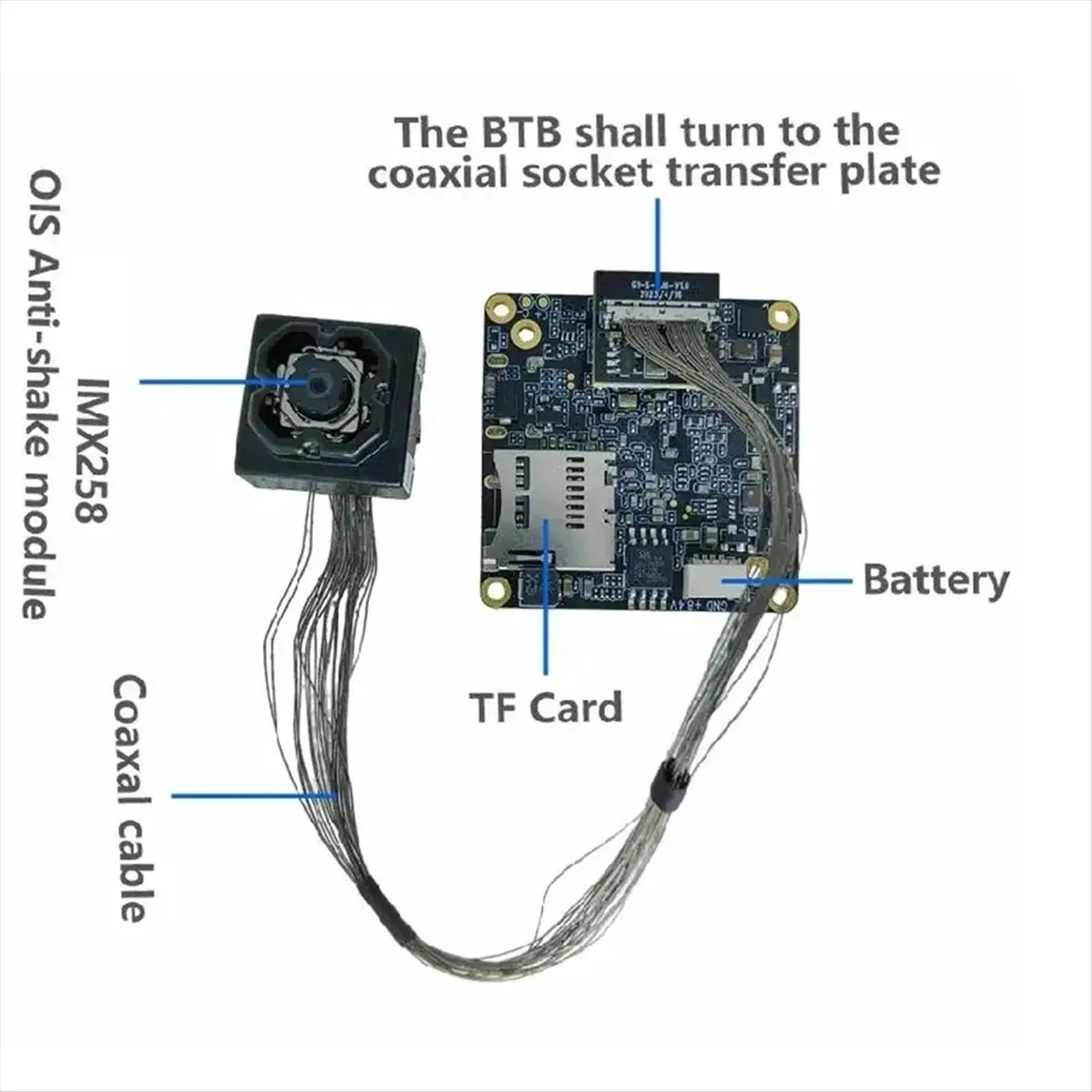 DTD1561~IMX258 4K 30FPS 13MP Camera Module Drive Free UVC USB Camera Module Optical Stabilization OIS Camera Module
