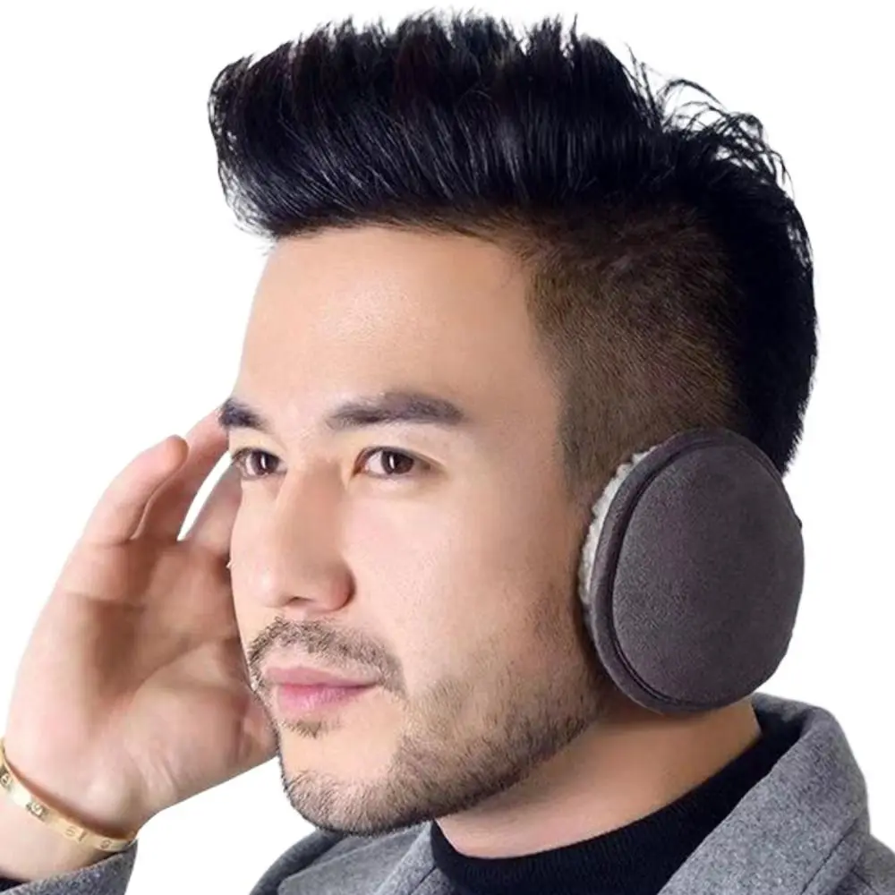 Antivento pieghevole in pile unisex semplice dietro la testa uomo paraorecchie femminile paraorecchie copriorecchie spessi