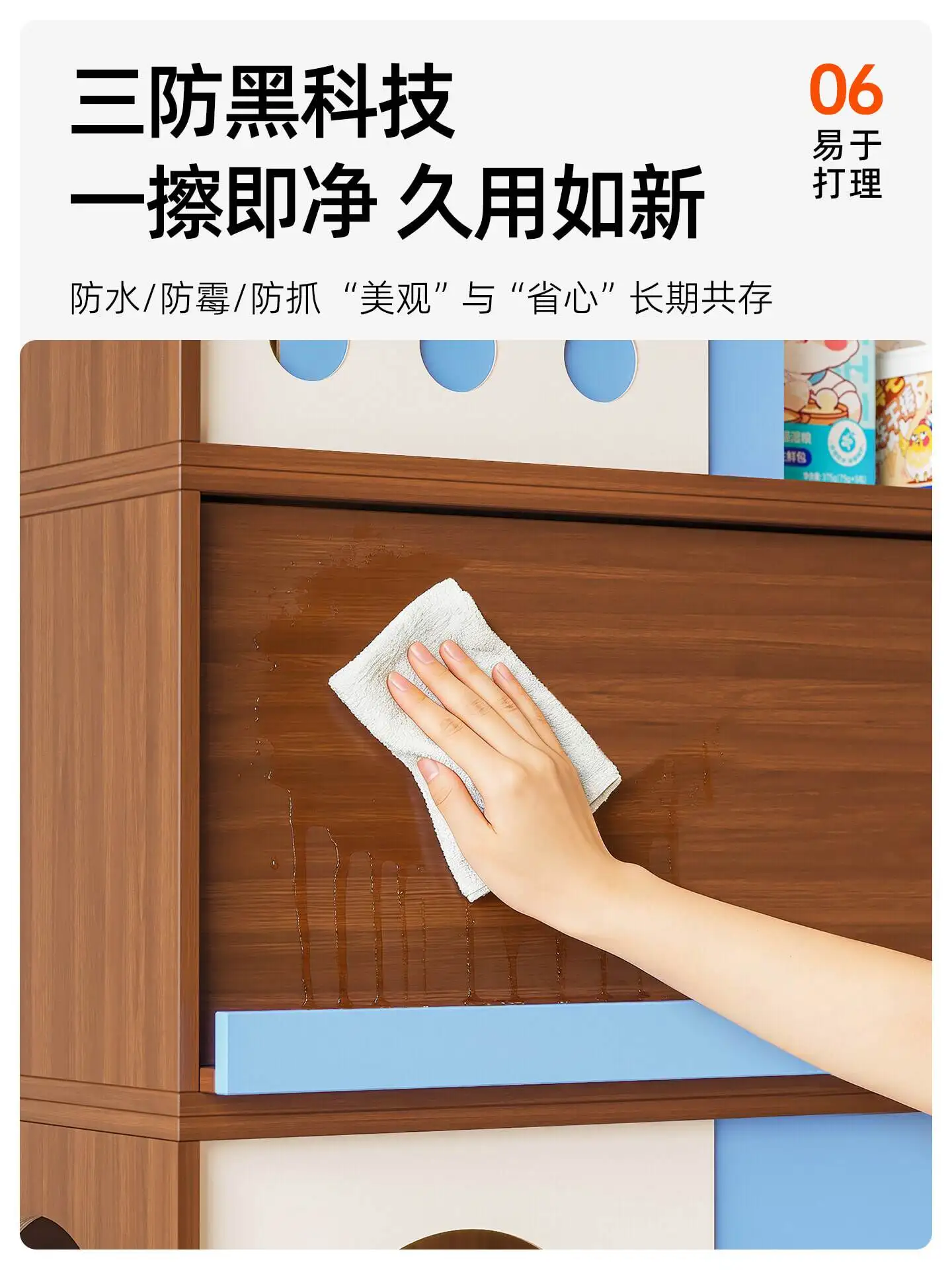 3-in-1 Cat Toilet Canteen Cabinet House Pet Products Storage Integrated Human Pet Sharing Module Combination Cabinet