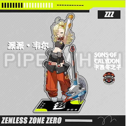 

Anime Zenless Zone Zero Qing Yi Piper Wheel Zhu Yuan Hoshimi Miyabi Seth Lowell Cosplay Standing Sign Acrylic Birthday Xmas Gift