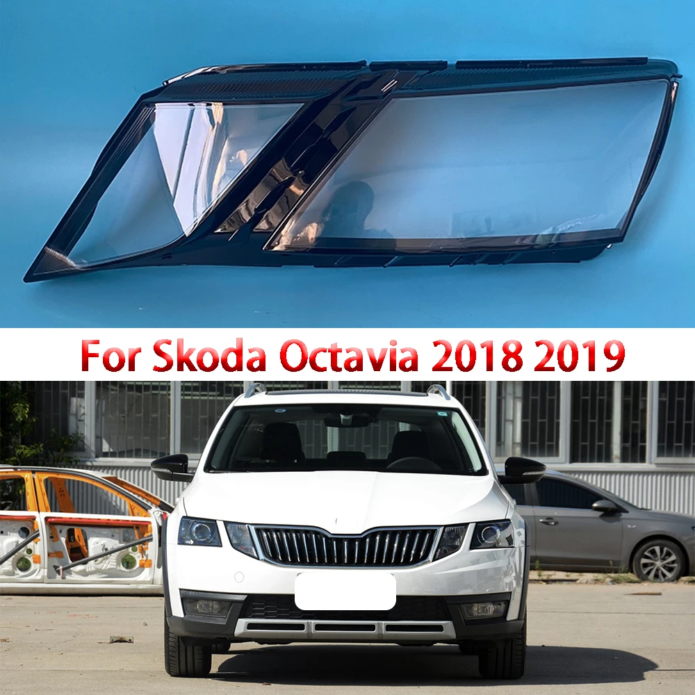 

Линза для автомобильных фар для Skoda Octavia 2018 2019, линза для автомобильных фар, чехол для автомобиля