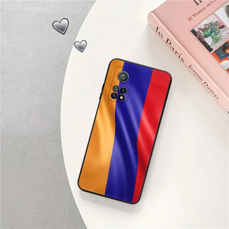 Ultra Thin Russia Armenia Flag Black Phone Case for Redmi Note13 4G 12s 12c 13c Xiaomi 13 12 Lite 12x 12t Pro Note12 Cover