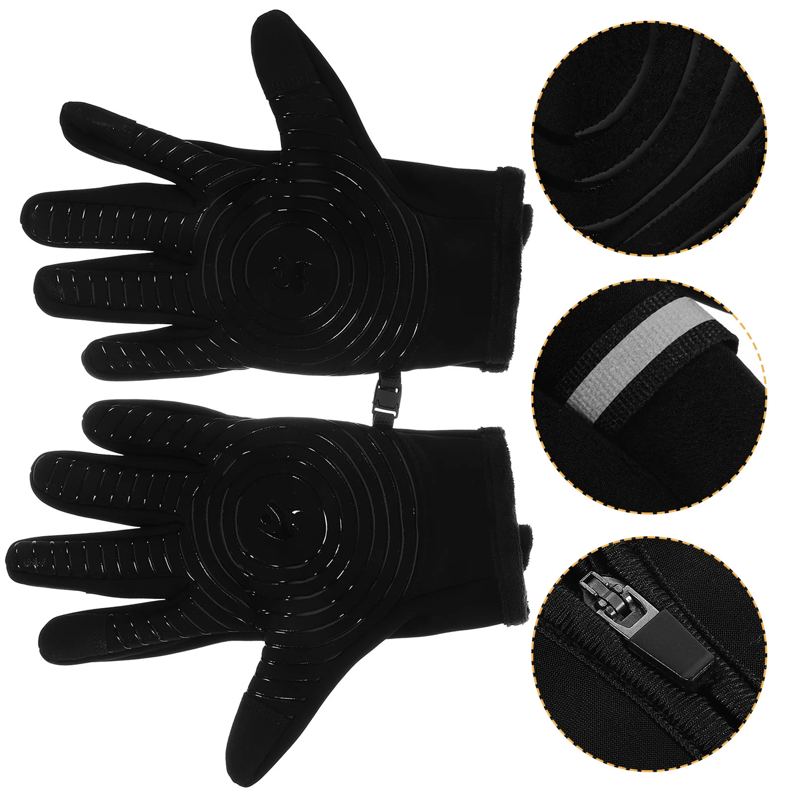 

Gloves Winter Riding Bike for Breathable Road Cycling Warm Mens Black Outdoor Man