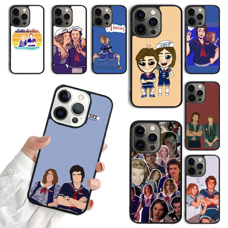 Robin and Steve Mobile Phone Cases Cover For iPhone 16 15 14 12 13 mini 11 Pro MAX apple 6 7 8 Plus SE2020 Coque