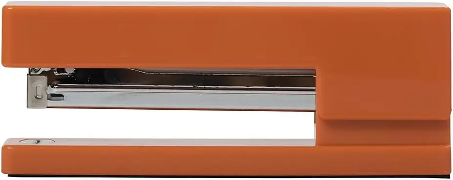 Modern Orange Desk Stapler - Heavy Duty, Jam-Resistant, Rubber Base for Stability