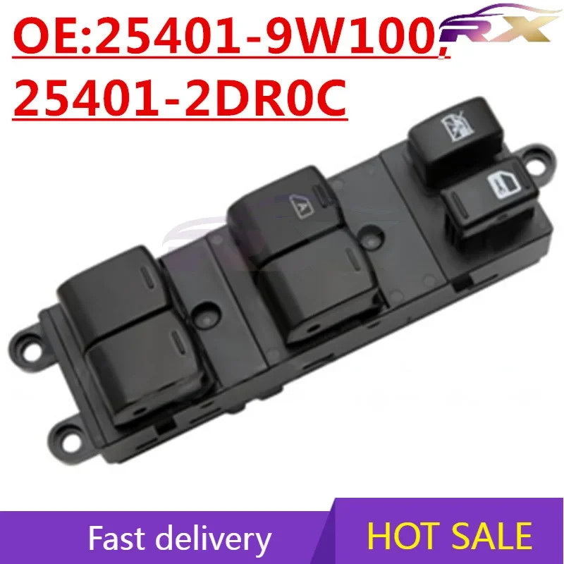 NEW:25401-9W100, 25401-2DR0C Suitable For Nissan Teana Glass Lifter Switch Power Window Button Switch