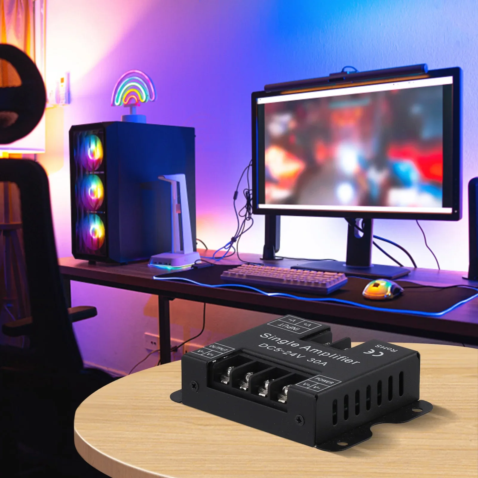 Single-Color LED Signal Booster Large LED Strip Control Input Voltage Range Maximum Load Current For LED Strips