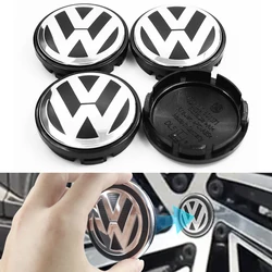 4Pcs Car Wheel Center Caps Rim Hub Caps Waterproof Accessories For Volkswagen VW R GTI 55MM 56MM 65MM