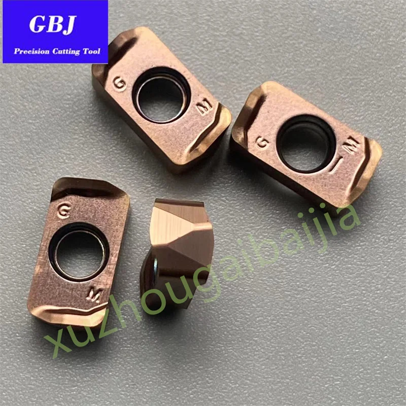 GBJ-CNC LOGU030310ER-GM CNC Carbide milling Stainless steel milling Fast feed face milling insertion LOGU0303 For MFH03R tool