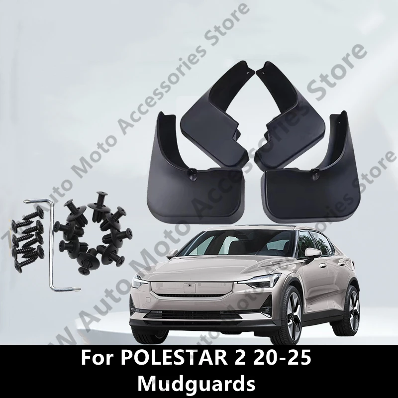 

For POLESTAR 2 20-25 PVC Mudguards,Fender Mud Flap Guard Splash Car Auto Styline Exterior Modification Accessories Refit