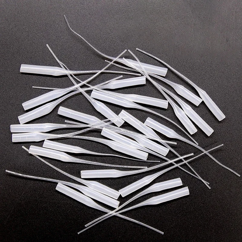 50/100Pcs Glue Micro-Tips Plastic Glue Bottle Tips Glue Extender Precision Applicator Dropping Tube Nozzle For Crafting Lab