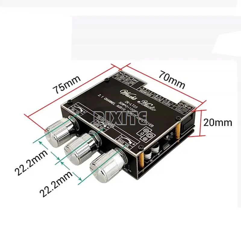 Acquista Modulo amplificatore audio BT a 2.1 canali Ingresso audio subwoofer AUX BT5.0 Canale sinistro e destro in Italia a partire da 17 Acquista Modulo amplificatore audio BT a 2.1 canali Ingresso audio subwoofer AUX BT5.0 Canale sinistro e destro in Italia a partire da 17