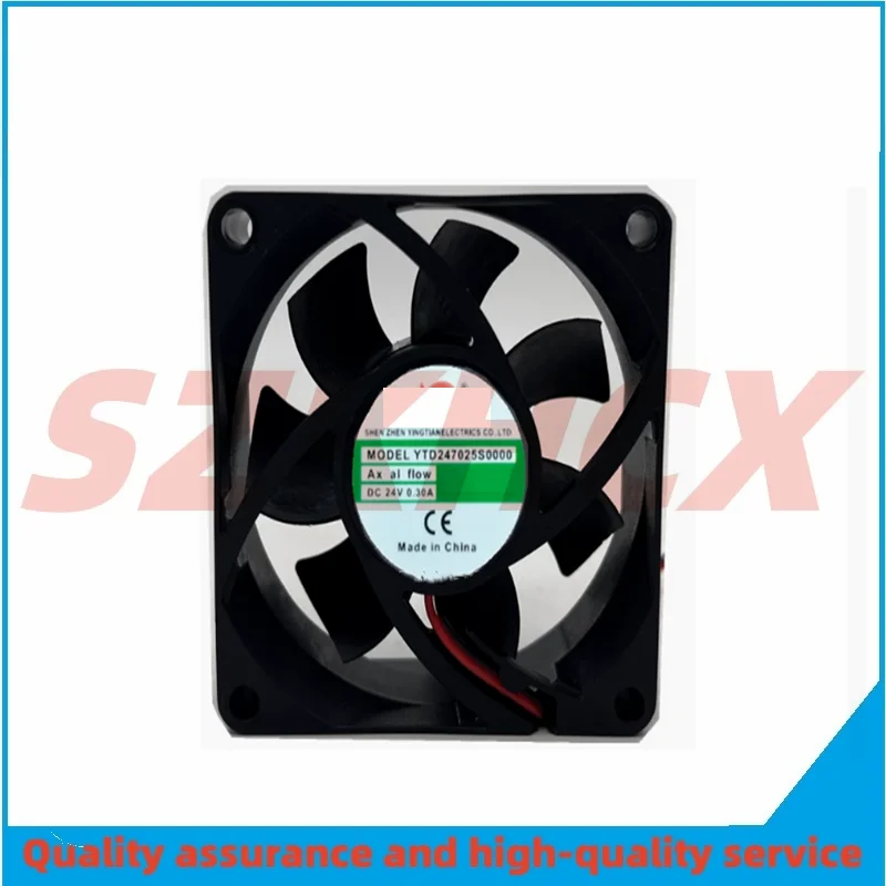 1PCS/LOT YTD247025S0000 DC 24V 0.30A 70x70x25mm 2-Wire Server Cooling Fan