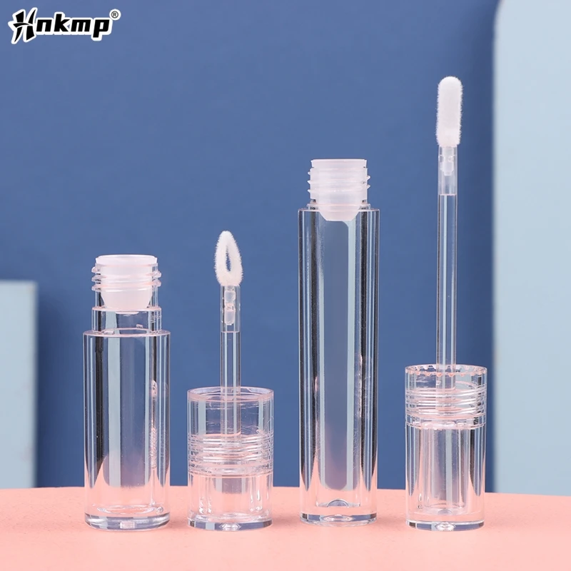 3.5/4.5ml Bottle Round Transparent Empty Lipstick Tube Lip Glaze Lip Gloss Container Eyeliner Tube Mascara Tube Cosmetics