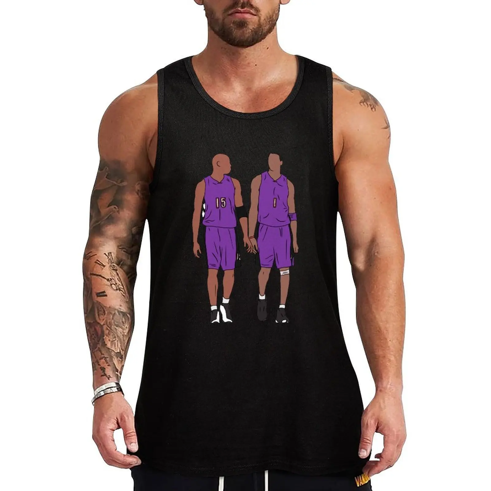 

Vince Carter And Tracy McGrady Tank Top Solid Color Tank Top Regular Fit Comfort Undershirt