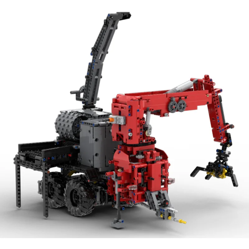 SKH-150 Holzhacker Anhänger Modell Bausteine Set DIY Montage Ziegel Maschinen Sammlung Pädagogisches Spielzeug Geschenk