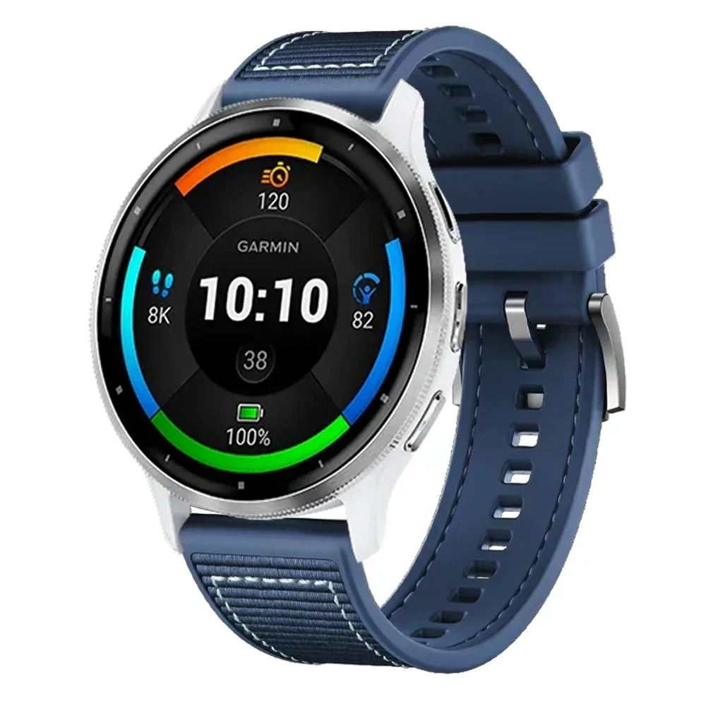 時計バンド,Garmin venu 3, 2 forerunner,vivoactive 4,アクティブベルトアクセサリー用ストラップ,265, 255, 22mm