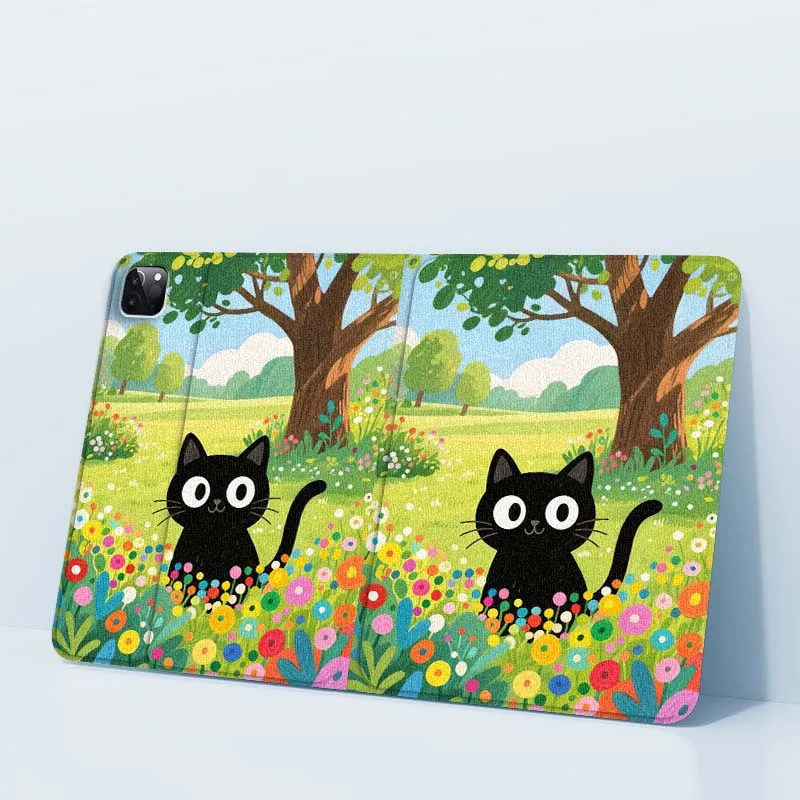 Cute Cat Pattern Art For iPad Pro Air Mini 1 2 3 4 5 6 7 7th 8th 9th 10th 11th 10.2 9.7 10.5 10.9 11 12.9 Tablet Case