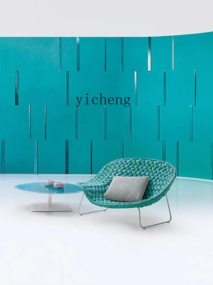 ZZ ZC أريكة خارجية حبل المنسوجة كرسي فناء حديقة B & B شرفة الترفيه سوينغ حبل المنسوجة كرسي #6