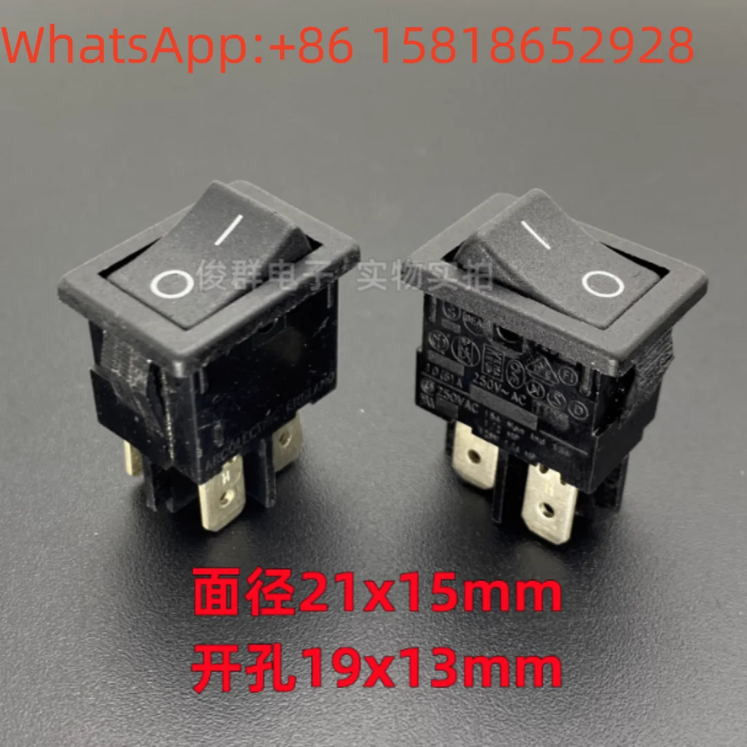 5pcs UK Arcolectric 729 power rocker boat switch double pole 4-pin 2-position 10A button H8550VB