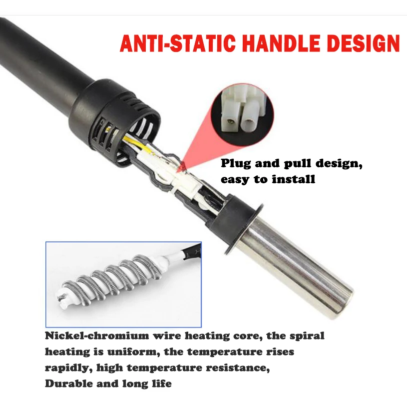 KADA 852 Soldering and Rework Station Hot Air Gun and soldering iron 2-in-1 soldering station 220V For PCB Chip Repair