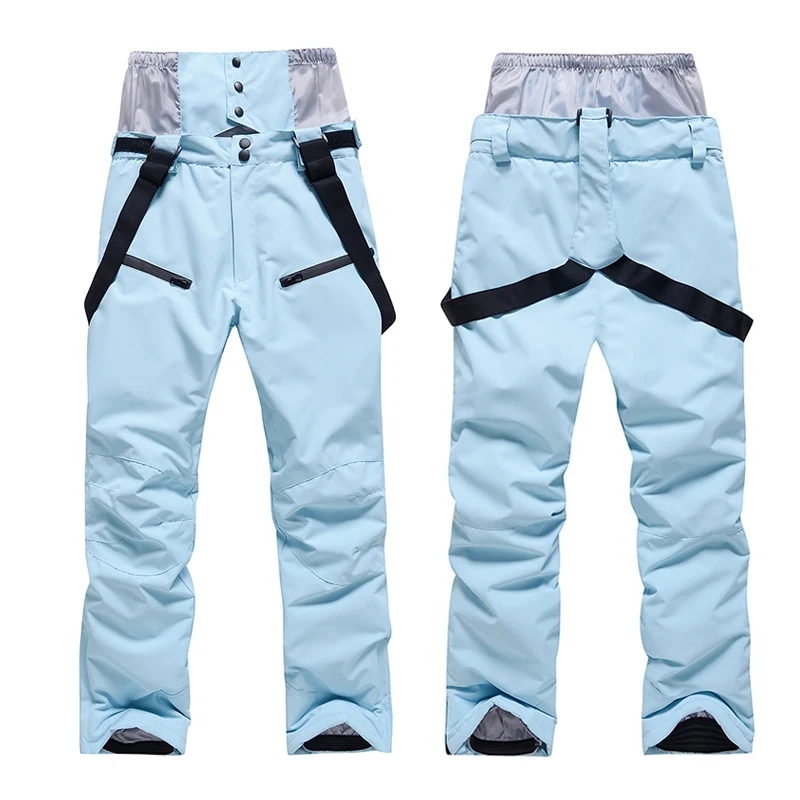 Pantalon de neige épais pour hommes et femmes, sangle respirante, coupe-vent, imperméable, sports de plein air, snowboard, ski, fjUnisex, hiver