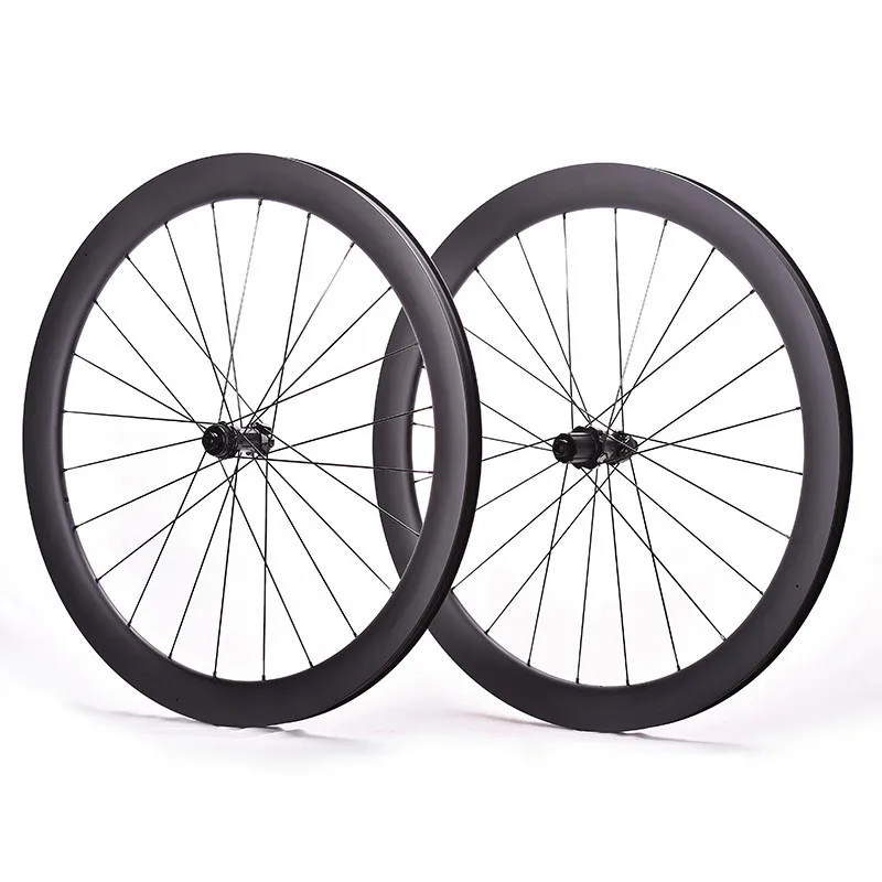 700C Rennrad Carbon-Scheibenbremsen-Laufräder, Tiefe 38/46/50/58mm, Clincher/Tubeless Fahrradlaufräder, Carbon-Rennrad-Scheibenlaufradsatz – Detail 13