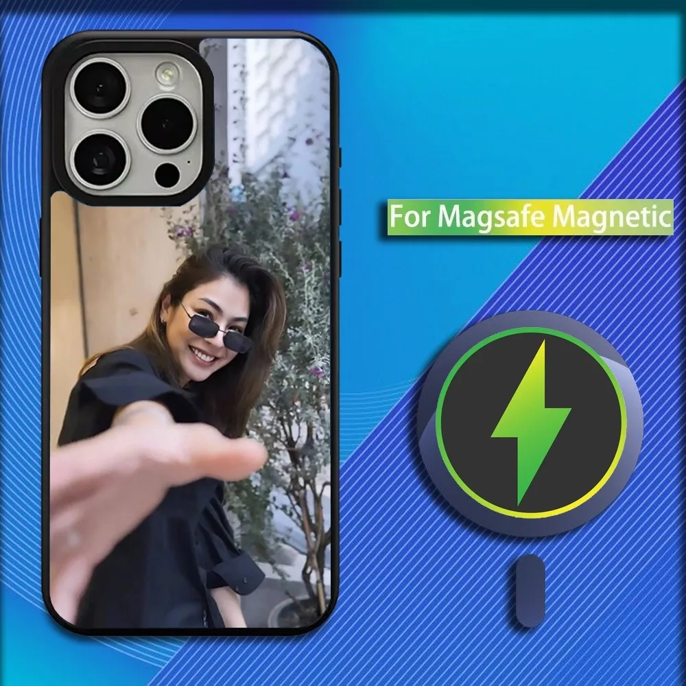 Actor Faye P-Peraya Malisorn Phone Case For iPhone 16,15,14,13,12,11,Plus,Pro,Max,Mini Magsafe Magnetic Wireless Charging