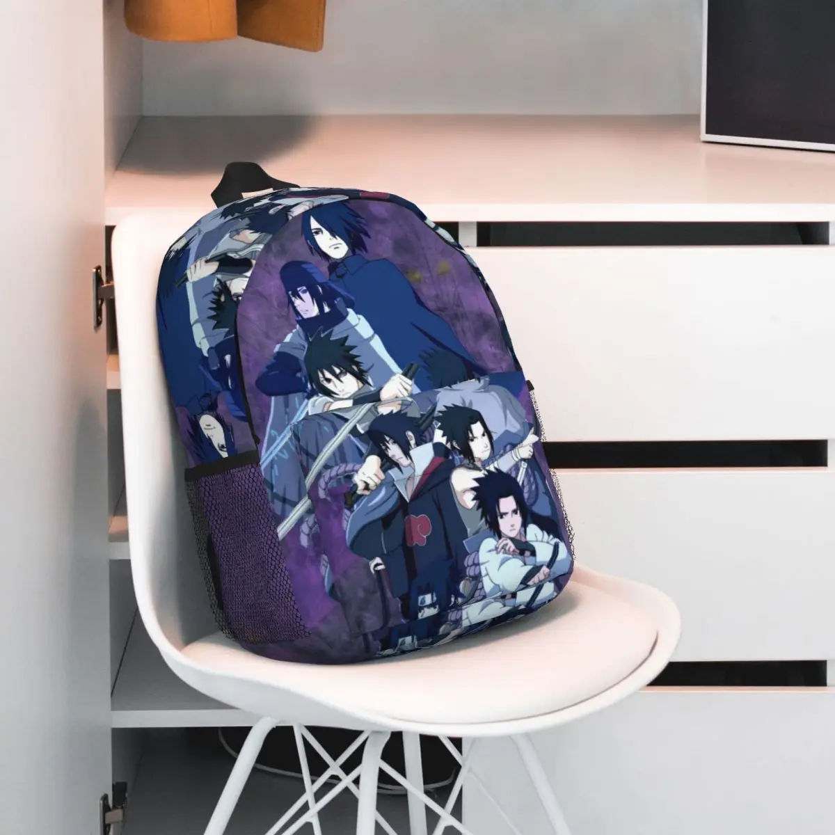 Naruto-mochila universitaria impermeable de alta capacidad para ordenador portátil, bolsa de viaje para libros, 15 pulgadas, nueva moda