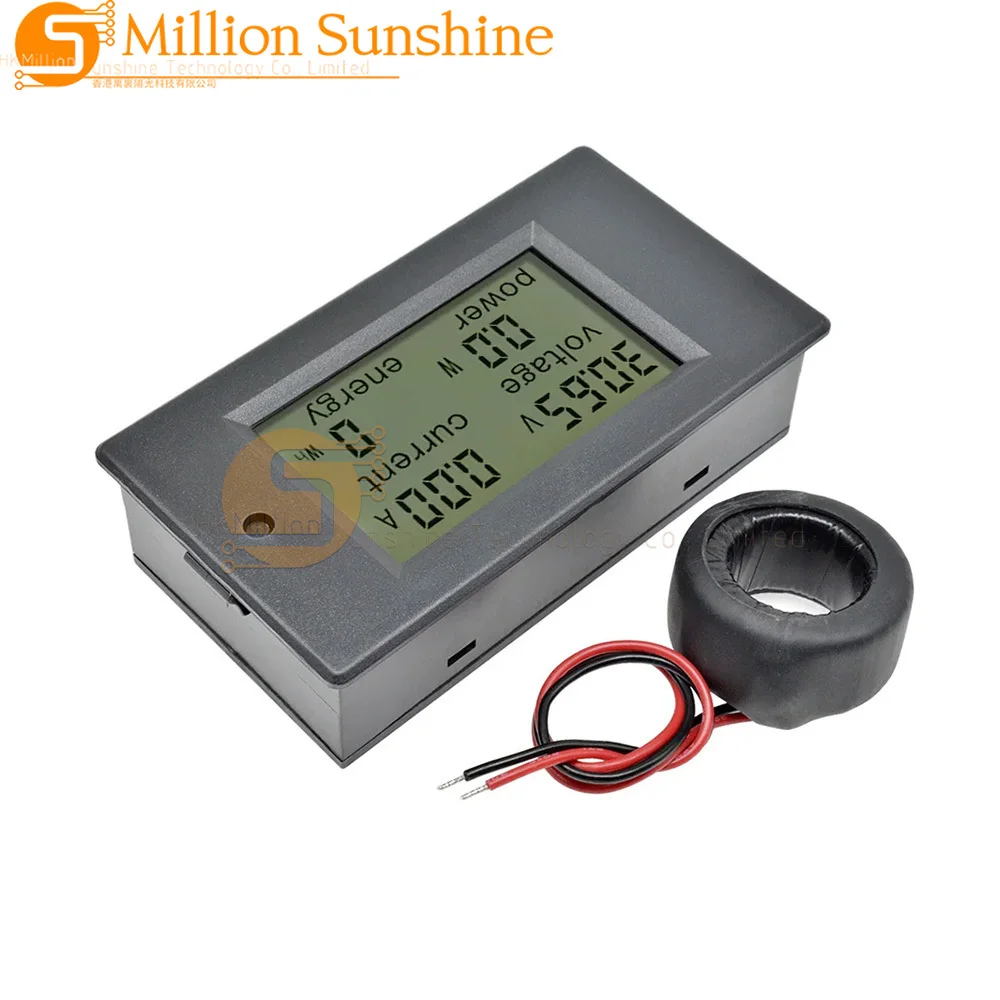 PZEM-061 Digital LED Power Monitor Energy Meter 80-260V 100A Voltmeter Ammeter Watt Voltage KWH for Home Electric Usage