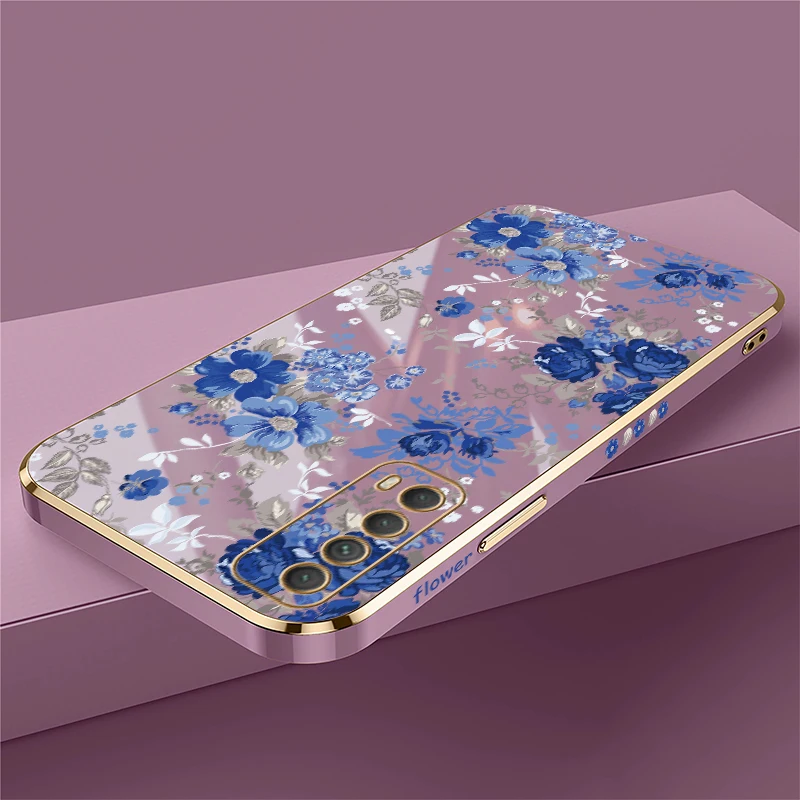 حافظة هاتف ناعمة من البولي يوريثان لهاتف هواوي Y7A Y9S Y7 Prime Pro 2019 استمتع بـ 9 9E 10 Plus 20 SE غطاء بنمط زهرة مقاوم للصدمات #6