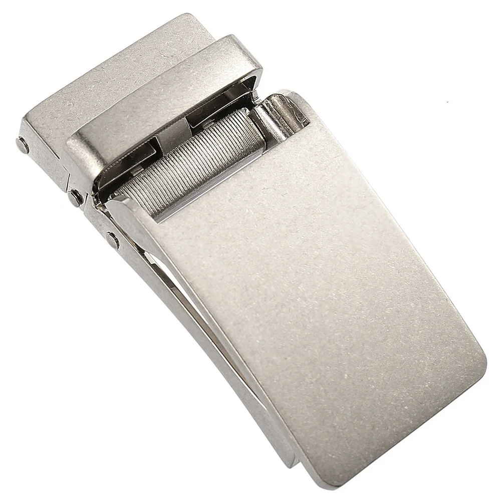 

Belt Buckle Head Men Buckles While Automatic Business Mens for Silver Man Belts