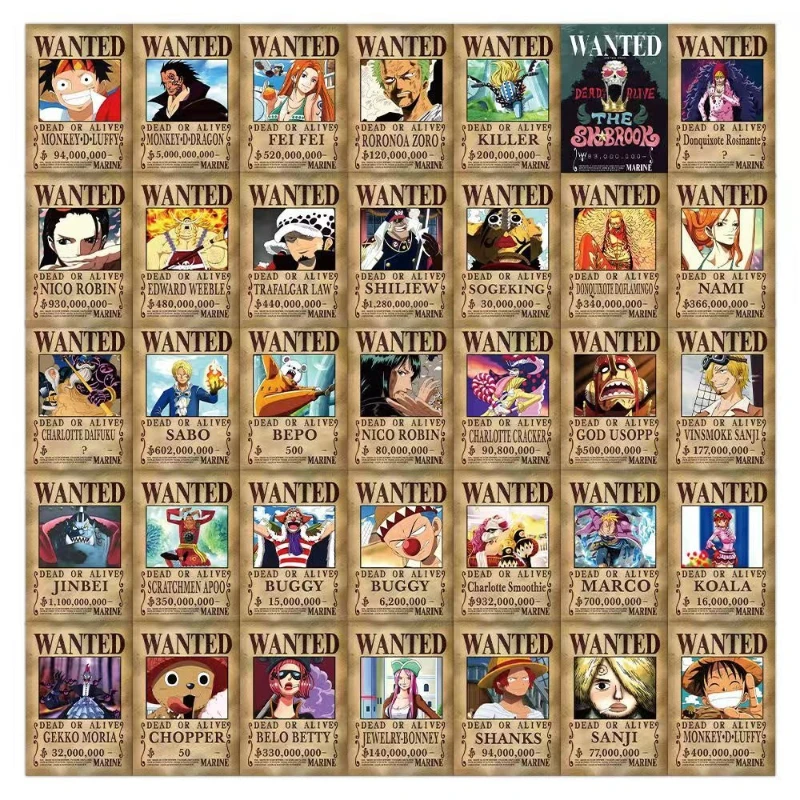 One Piece Monkey D. Luffy Sanji Personality Creative Mini Poster Stickers Student Water Cup Computer DIY Decorative Stickers view 2