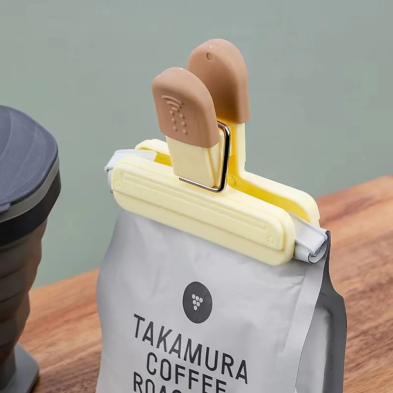 مشابك أكياس الطعام على شكل حرف T - مشابك ختم قوية للرقائق والوجبات الخفيفة والحبوب والمعكرونة ومقاومة للتسرب والرطوبة (المختلف)