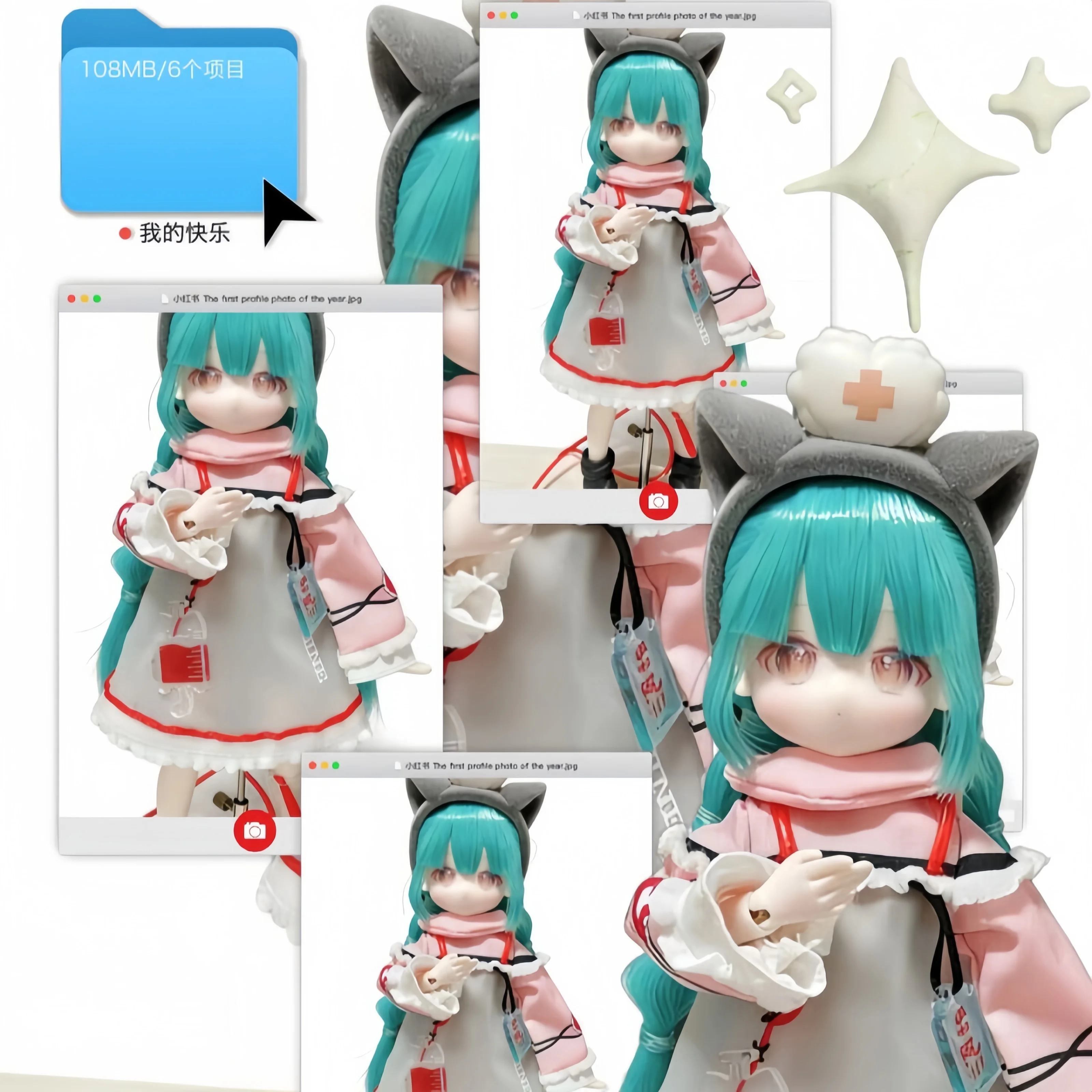 

Inedible Dolls Blind Box Lovely Kwaidan 1/8 Scale Hair Transplant Bjd Figurin Cute Spooky Rabbit Themed Doll For Collectors Gift