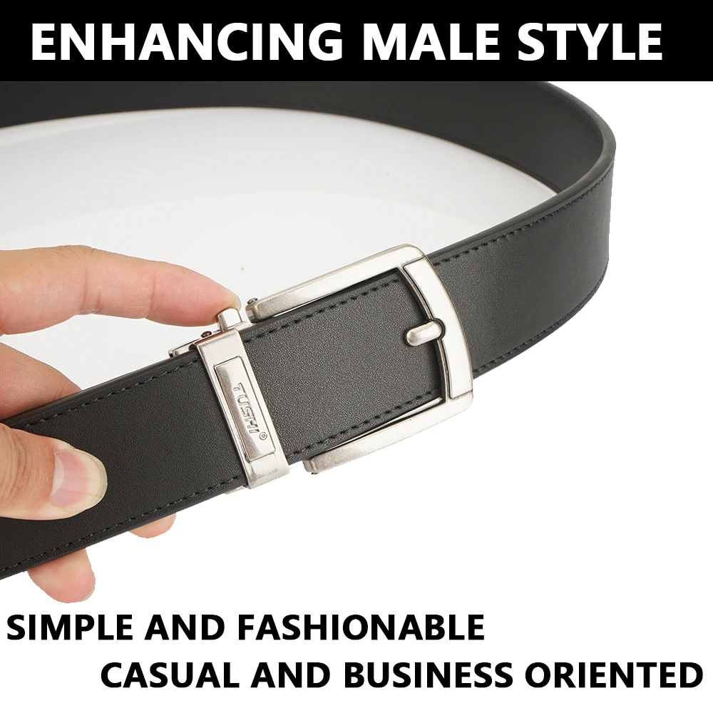 TUSHI Neue Mode Leder Gürtel Taktische Gürtel für Männer Metall Automatische Schnalle Gun Gürtel Militär Gürtel Outdoor Sport Gürtel Männlich – Detail 7