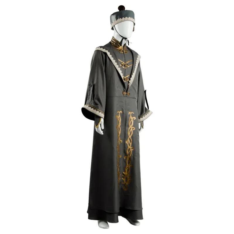 Dumbledore cosplay Adult Men Robe costume Halloween With Hat Wig Full Set