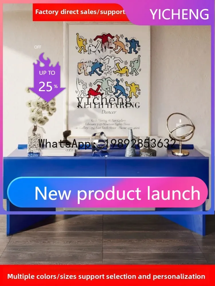 

Paint Entrance Cabinet Solid Wood Sideboard Modern Minimalist Home Curio Cabinet Storage