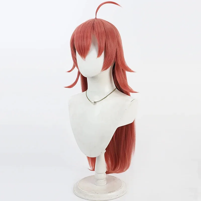 2025 22 BanG Dream! 80cm Long Straight Orange Red Wig Synthetic Hair Heat Resistant Tamade Chiyu Cosplay Wigs
