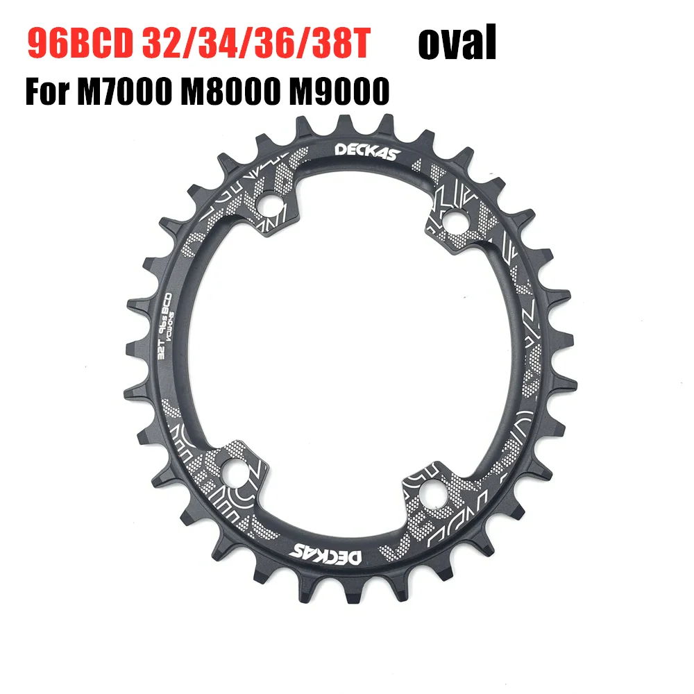 Deckas 96bcd Round Mountain bicycle Chainring BCD 96mm 32/34/36/38T Crown Plate Parts For M7000 M8000 M4100 M5100 bike crank